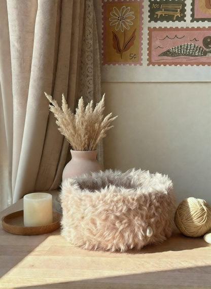 Handmade Fluffy Crochet Organizer