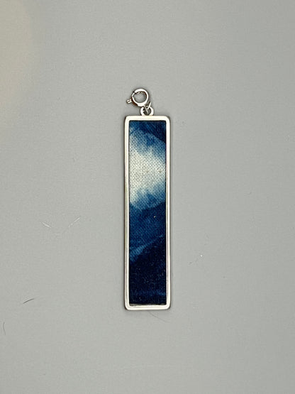 Sodalite Harmony Set – Hmong Batik Pendant Necklace & Bracelet